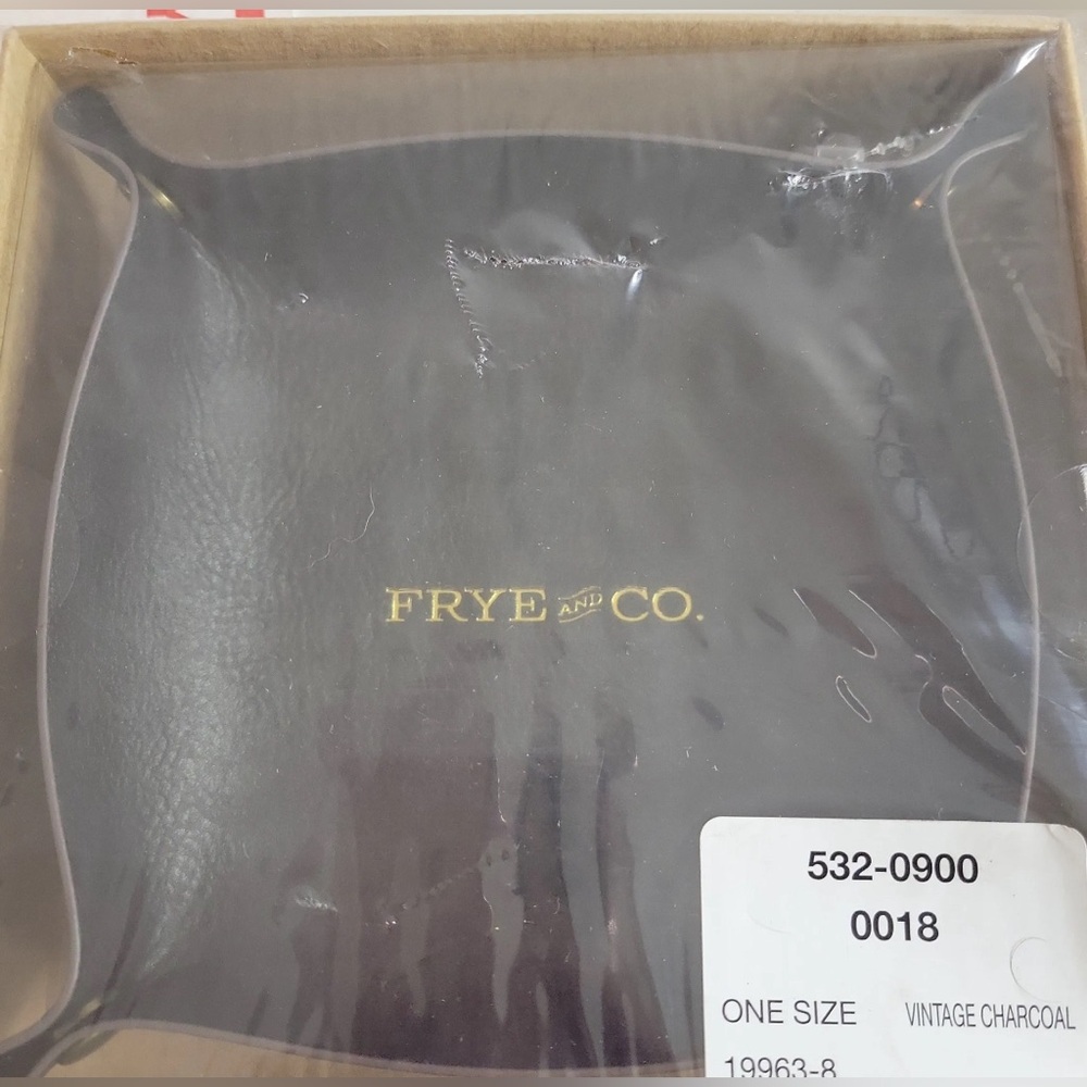 Frye & Co. Vegan Leather Tray in Charcoal NEW